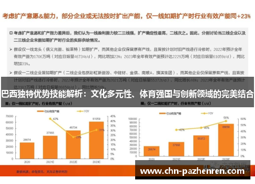 巴西独特优势技能解析：文化多元性、体育强国与创新领域的完美结合