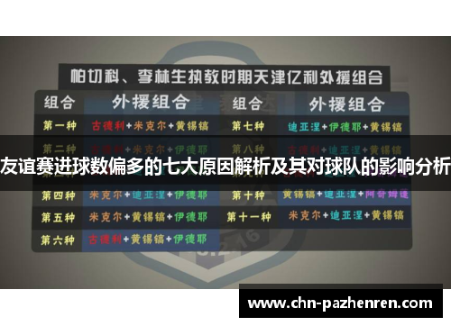 友谊赛进球数偏多的七大原因解析及其对球队的影响分析